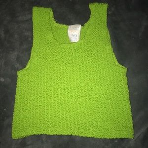 Girls green croptop
